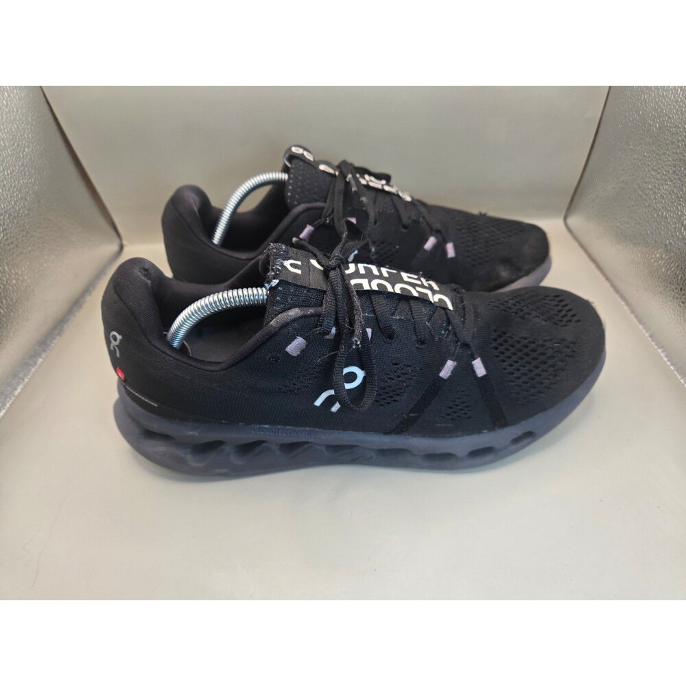 On Running Cloudsurfer Shoes Men's 11.5 All Black Road Athletic Workout Sneakers